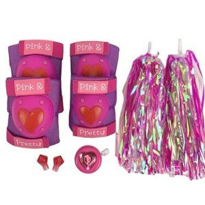 Zkids Print And Pretty Elbow And‎ Knee Pat Set With Bike Bell